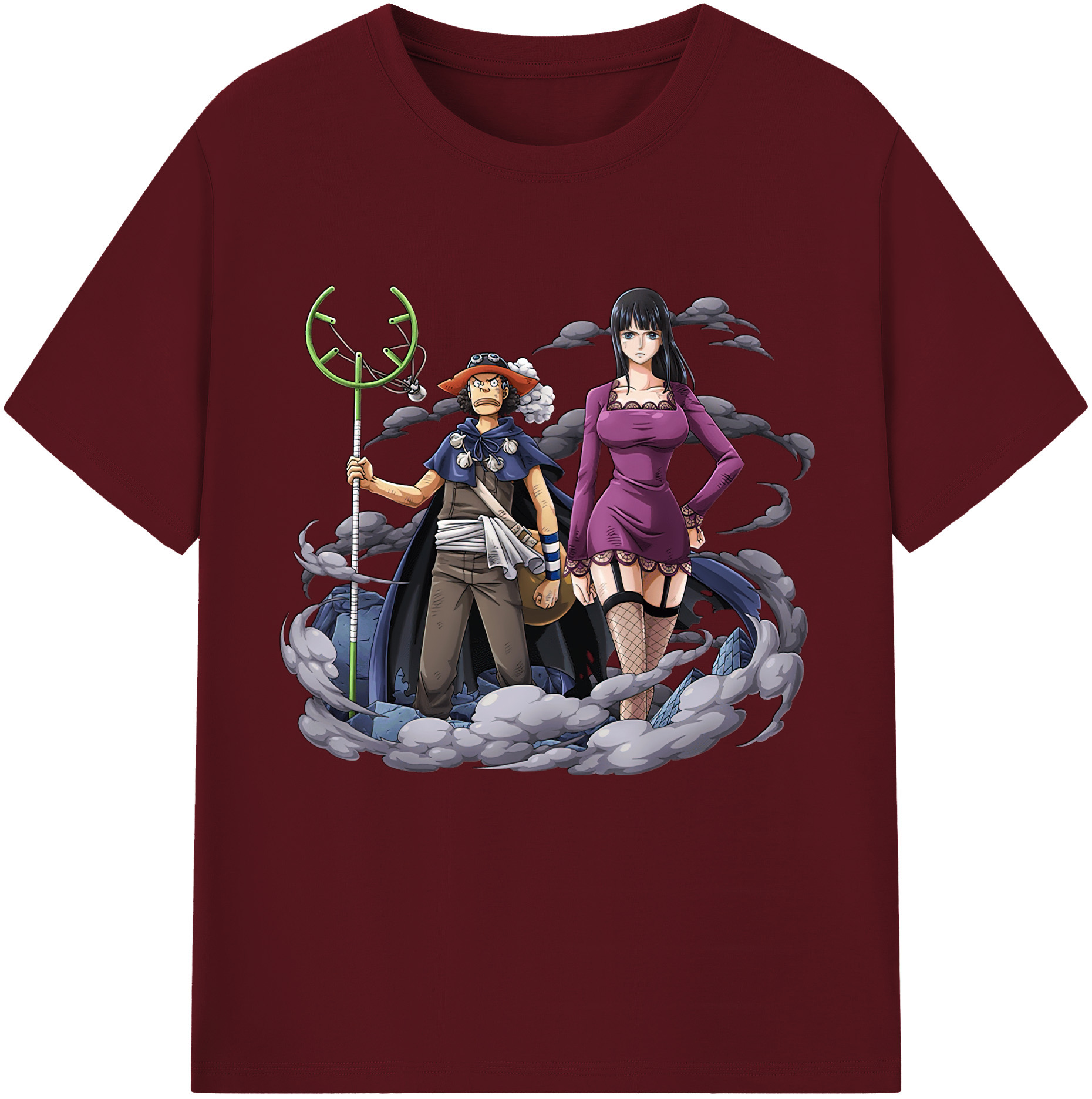 ワンピース ニコ・ロビン ONE PIECE Nico Robin 綿100％半袖Tシャツ（フロントプリント）
